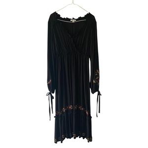 Francesca’s Black Boho Western Dress